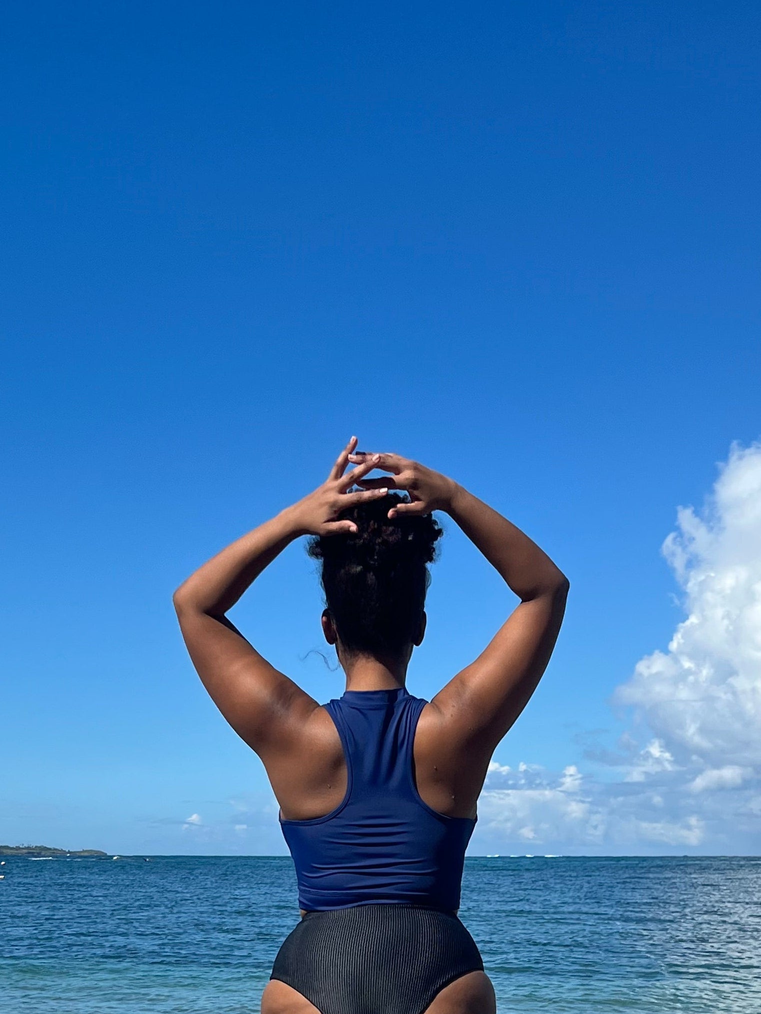Deep Current Rashguard CropTop